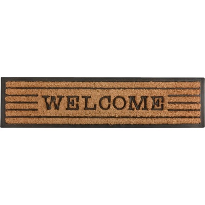 ESSCHERT DESIGN BEST FOR BOOTS s kokosovým vláknem a nápisem Welcome přírodní s černou 75 x 25 cm