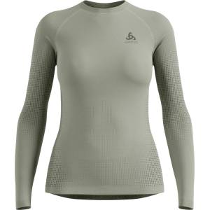 Odlo Дамско синтетично термобельо Odlo Women's BL Top Crew Neck L/S Performance Warm Eco Synthetic base layer - Shadow - размер XL (114-1855-0815)