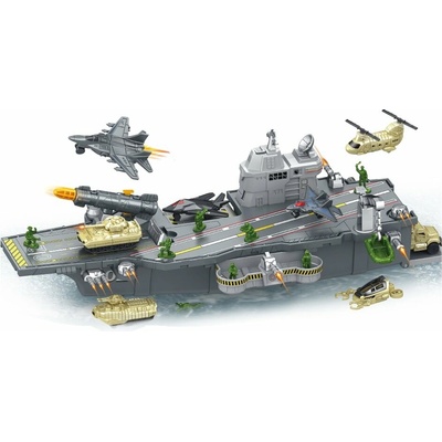 Wiky Vehicles Lietadlová loď s vozidlami a vojakmi set 47 cm