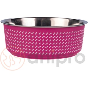 Anipro Alpha Fusion - метална купа за храна и вода, розова, 17 см / 0, 9 л