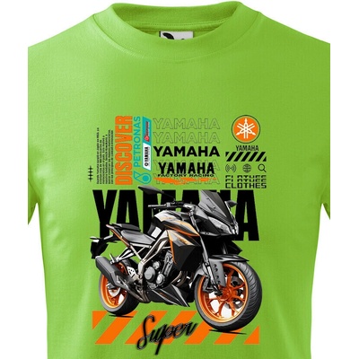 Dětské triko Yamaha Jablková zelená Canvas tričko Bezvatriko.cz 2370