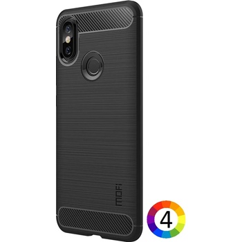 Xiaomi Redmi Note 6 Pro Удароустойчив MOFI Carbon Fiber Калъф и Протектор