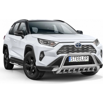 STEELER Ochranný predný rám nerez so zubami a EC homologáciou, Toyota Rav4 V, 2018- ,