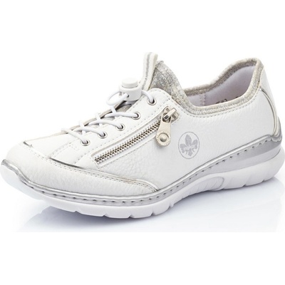 Rieker polobotky l32p2-80 bílá – Zboží Dáma