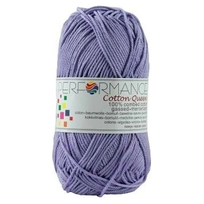 Performance Bavlněná příze Cotton Queen 072 - fialová 50g 125m