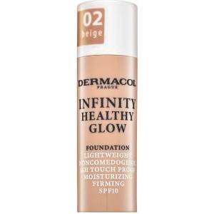 Dermacol Infinity Healthy Glow Foundation фон дьо тен за озаряване на лицето 02 Beige 20 g