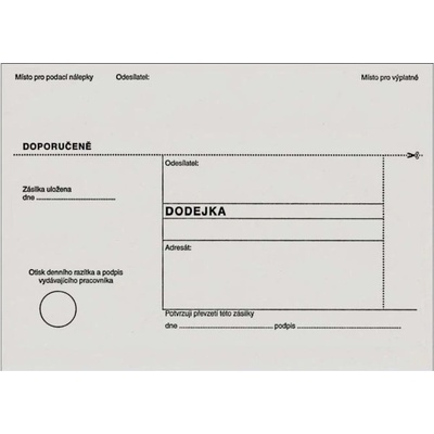Obálka DODEJKA B6 samolepící 1142895 629074