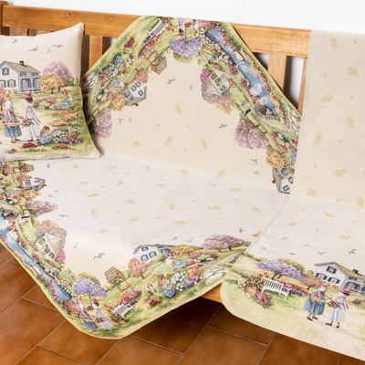 Tegatex Gobelínový ubrus postavy v zahradě 40x140 cm
