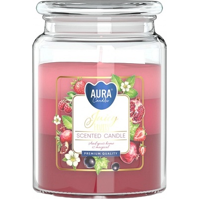 BISPOL Ароматна свещ Bispol Aura - Вкусни плодове, 500 g (/snd99t-386)