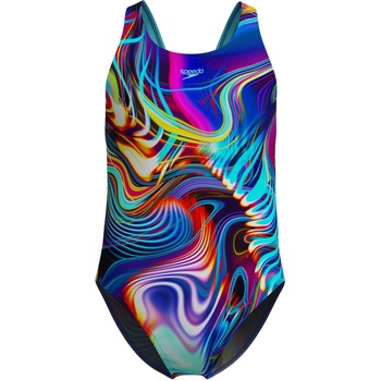 Speedo Цял бански girls digital allover leaderback