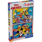 Clementoni Пъзел Clementoni от 2 x 20 части - Мики Маус (24791) - baby