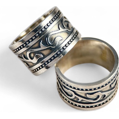 Drakkaria ISKRA slovanský stříbrný prsten P27481