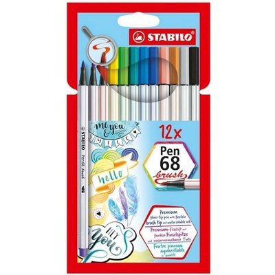 Stabilo Pen 68 Brush 12 ks