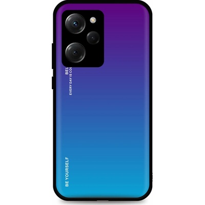 Pouzdro TopQ LUXURY Xiaomi Poco X5 Pro 5G pevný duhový purpurový