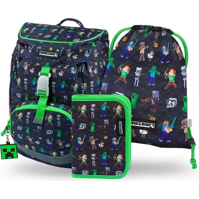 BAAGL SADA 3 Airy Minecraft: batoh penál kapsa