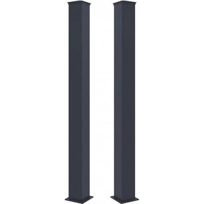 G21 pro branku a bránu 15x190 cm s patkou, antracitový, 2 kusy
