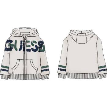 GUESS Бежов суичър с цип за мини момче Guess