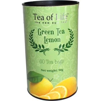 Tea of Life zelený čaj citrón sáčkový 60 ks