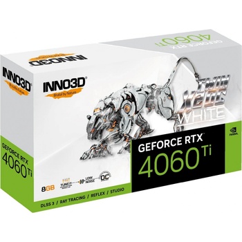 Inno3D GeForce RTX 4060 Ti Twin X2 OC White 8GB GDDR6 N406T2-08D6X-171153W