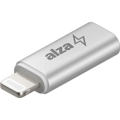 AlzaPower USB-C (F) to Lightning MFi (M) – strieborná APW-ADTCMFI01S