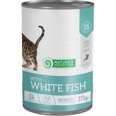 Nature's Protection Cat Adult biela ryba 375 g