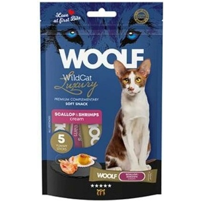 WOOLF WildCat Cream Luxury Scallop&Shrimps 5 x 14 g