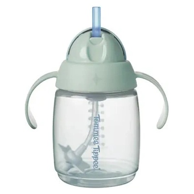Tommee Tippee Tréninkový Netekoucí Hrnek s brčkem se závažím, 240 ml, od 6m+, zelený (448003)