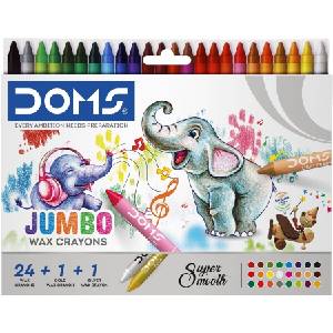 DOMS Jumbo Восъци Смес 24 бр (N80502)