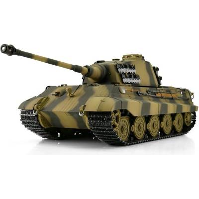 Torro tank RC Königstiger vícebarevná kamufláž IR Kouř 1:16