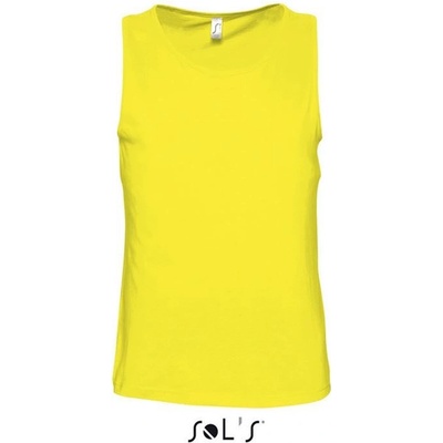 Sol's pánské bavlněné tílko Justin citrónová
