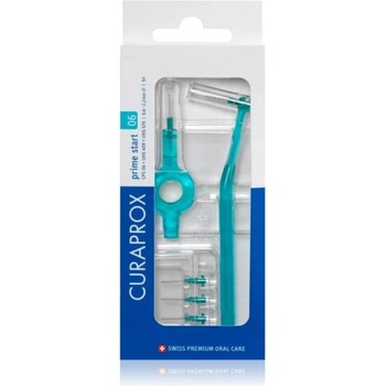 CURAPROX Межзъбна четка CPS 06 Prime Start 5 бр. тюркоаз + държач UHS 470 + държач UHS 4 (IP3353)