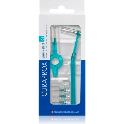 CURAPROX Межзъбна четка CPS 06 Prime Start 5 бр. тюркоаз + държач UHS 470 + държач UHS 4 (IP3353)