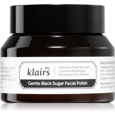 Dear, Klairs Gentle Black Sugar Facial Polish хидратиращ пилинг за лице 110 гр