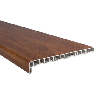 Parapet plastový 390x4000 mm, zlatý dub