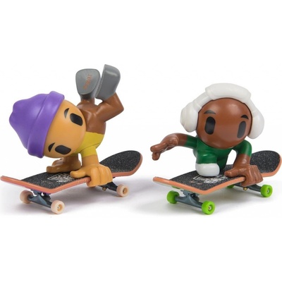 Tech Deck Sk8 Crew fingerboard s figurkou Dvojbalení fialová čepice a bílá sluchátka