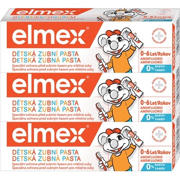 Elmex Kids zubná pasta pre deti od prvého zúbku do 6 rokov 3 x 50 ml