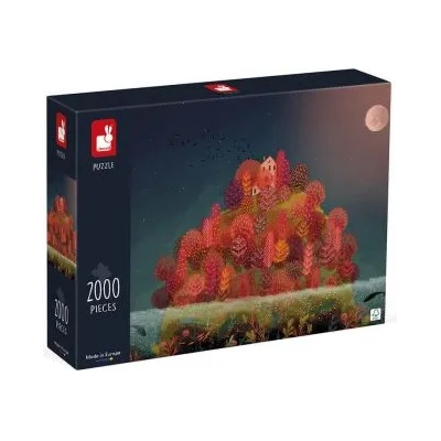 Janod - Пъзел - Червена есен - 2000 части (J02518)