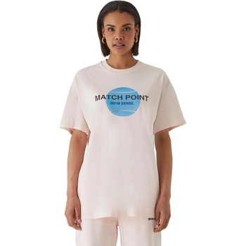 Mister Tee Тениска W-Matchpoint T-Shirt pink XXLUB-SENSE286-00185 - Тъмносив, размер XS