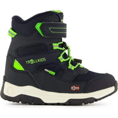 Trollkids Детски зимни ботуши Trollkids Kid's Lofoten Winter Boots Pro Winter boots - Navy / Viper Green - размер 29 (EU) (702-3486-0212)
