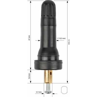 TR420 gumový TPMS ventil