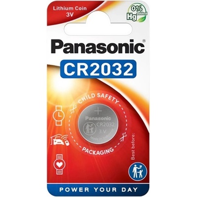 Panasonic Батерия cr2032 на panasonic, индустриална, 1бр. /пакет cr-2032/bs (cr-2032/bs)