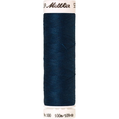 Nitě SERALON 100m na univerzální šití, polyester AMANN Mettler - více barev 6677: 1471 modrá