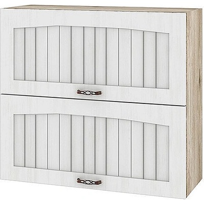 ИРИМ Горен кухненски шкаф Сити АРФ-Бяло фладер-04-12 80 см