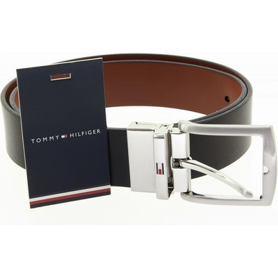 Tommy Hilfiger pánský černý kožený pásek AM0AM13012-GB8-622