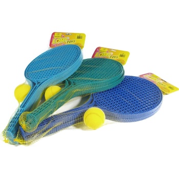 Teddies Soft tenis plast barevný míček 53cm v síťce
