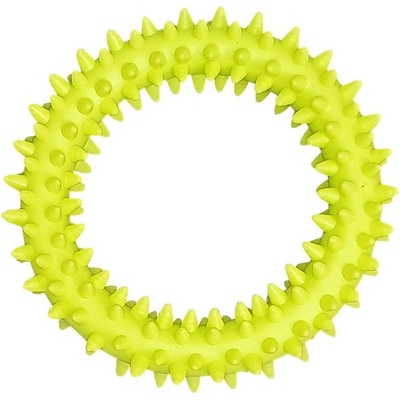 Bafpet Gumový kruh „Ježek" Zelená, 9 cm