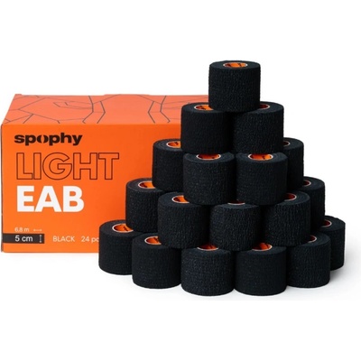 Spophy Light EAB Tape elastická adhezivní bandáž černá 5 cm x 6,8 m 24 ks