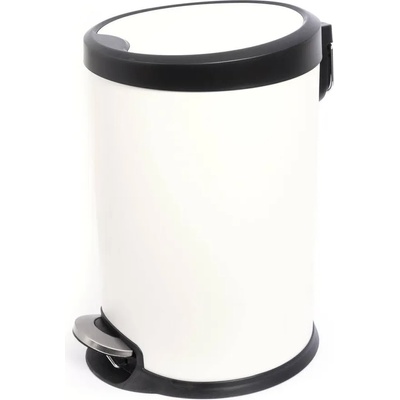20 л бял кош с педал и вътрешна кофа Fantasy (018558)