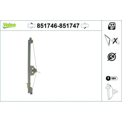 Zvedací zařízení oken VALEO 851746