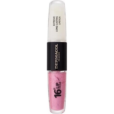 Dermacol Dlouhotrvající dvoufázová barva na rty a lesk 16H Lip Colour Extreme Long-Lasting Lipstick 11 4 + 4 ml